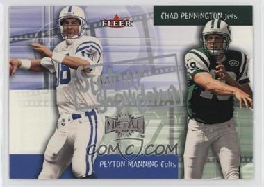 2000 Fleer Metal - Sunday Showdown #6 SS - Peyton Manning, Chad Pennington