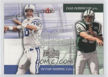 2000 Fleer Metal - Sunday Showdown #6 SS - Peyton Manning, Chad Pennington