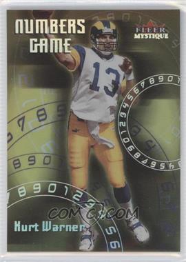 2000 Fleer Mystique - Numbers Game #1 NG - Kurt Warner