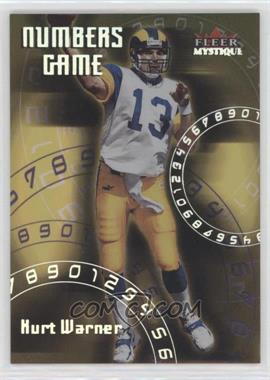 2000 Fleer Mystique - Numbers Game #1 NG - Kurt Warner