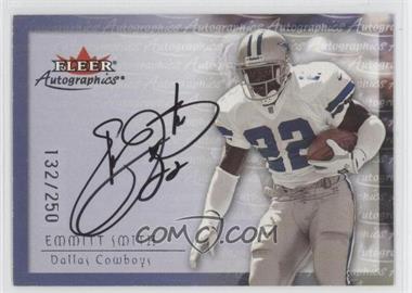 2000 Fleer Tradition - Autographics - Silver #_EMSM - Emmitt Smith /250