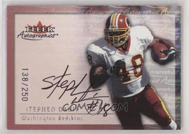 2000 Fleer Tradition - Autographics - Silver #_STDA - Stephen Davis /250