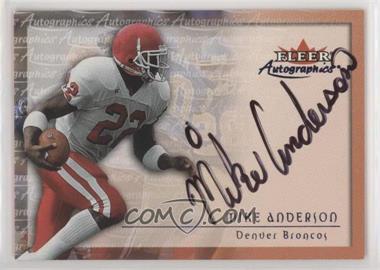 2000 Fleer Tradition - Autographics #_MIAN - Mike Anderson