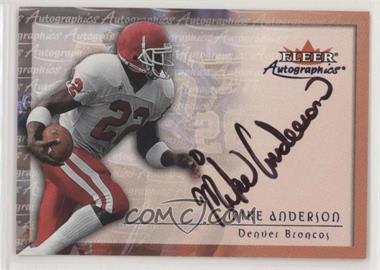 2000 Fleer Tradition - Autographics #_MIAN - Mike Anderson [EX to NM]