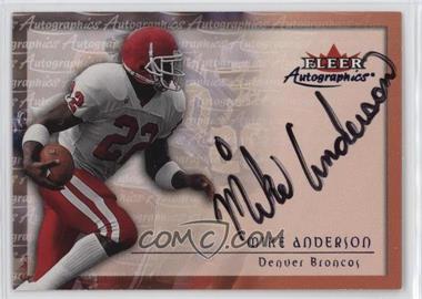 2000 Fleer Tradition - Autographics #_MIAN - Mike Anderson