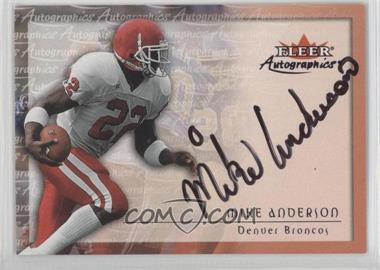 2000 Fleer Tradition - Autographics #_MIAN - Mike Anderson