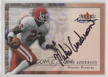 2000 Fleer Tradition - Autographics #_MIAN - Mike Anderson [EX to NM]