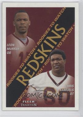 2000 Fleer Tradition - [Base] - Glossy #365 - Rookies to Watch - Leon Murray, Chris Samuels