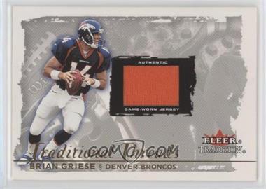 2000 Fleer Tradition - Traditional Threads #_BRGR - Brian Griese /165