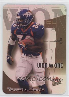 2000 Fleer Ultra - Won by One #4 WO - Terrell Davis