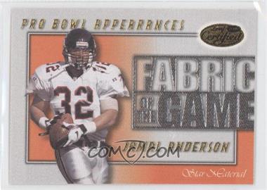 2000 Leaf Certified - Fabric of the Game #FG-14 - Jamal Anderson /750