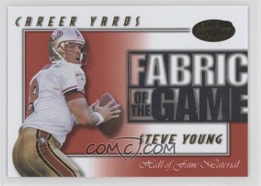 2000 Leaf Certified - Fabric of the Game #FG-56 - Steve Young /250