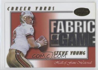 2000 Leaf Certified - Fabric of the Game #FG-56 - Steve Young /250