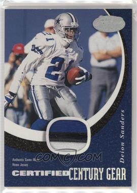 2000 Leaf Certified - Gridiron Gear - Prime #CGG DS21-H - Deion Sanders /21