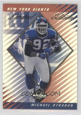 2000 Leaf Limited - [Base] - Limited Edition #8 - Michael Strahan /35