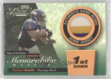 2000 Leaf Limited - Piece of the Game Preview Memorabilia Marker - 1st Down #RS26-P - Robert Smith /25
