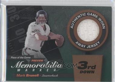 2000 Leaf Limited - Piece of the Game Preview Memorabilia Marker - 3rd Down #MB8-W - Mark Brunell /300