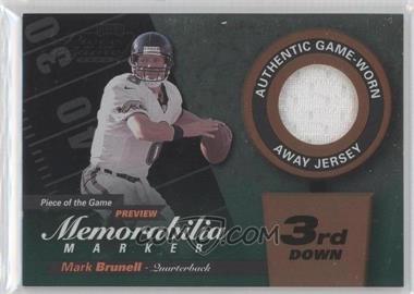 2000 Leaf Limited - Piece of the Game Preview Memorabilia Marker - 3rd Down #MB8-W - Mark Brunell /300