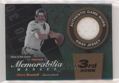 2000 Leaf Limited - Piece of the Game Preview Memorabilia Marker - 3rd Down #MB8-W - Mark Brunell /300