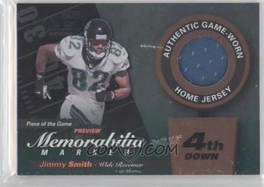 2000 Leaf Limited - Piece of the Game Preview Memorabilia Marker - 4th Down #JS82-B - Jimmy Smith