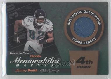 2000 Leaf Limited - Piece of the Game Preview Memorabilia Marker - 4th Down #JS82-B - Jimmy Smith