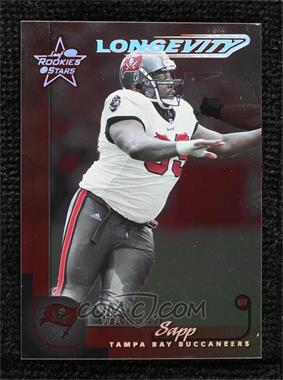 2000 Leaf Rookies & Stars - [Base] - Longevity #89 - Warren Sapp /50 [EX to NM]