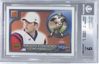 2000 Pacific Aurora - [Base] - Premiere Date #84 - Tom Brady /85 [BGS 9 MINT]