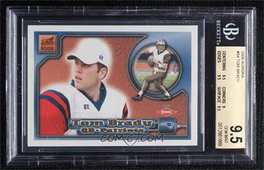 2000 Pacific Aurora - [Base] #84 - Tom Brady [BGS 9.5 GEM MINT]