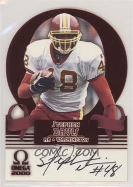 2000 Pacific Omega - Autographs #10 - Stephen Davis