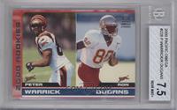 Rookies - Peter Warrick, Ron Dugans [BGS 7.5 NEAR MINT+] #/500