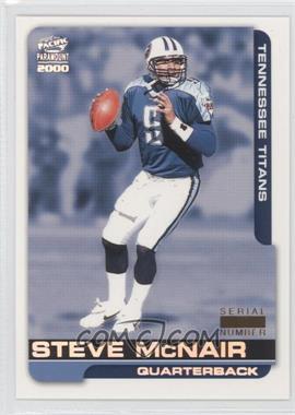 2000 Pacific Paramount - [Base] - Holo Silver Missing Serial Number #238 - Steve McNair