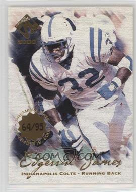 2000 Pacific Private Stock - [Base] - Premiere Date #39 - Edgerrin James /95