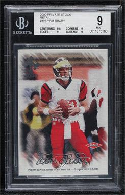 2000 Pacific Private Stock - [Base] - Retail #128 - Tom Brady /650 [BGS 9 MINT]
