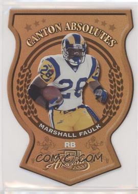 2000 Playoff Absolute - Canton Absolutes #CA 25 - Marshall Faulk