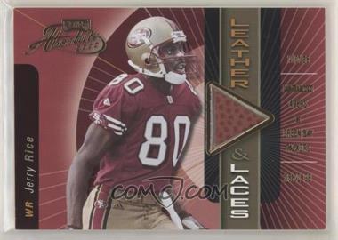 2000 Playoff Absolute - Leather & Laces - Ball #JR80-A - Jerry Rice /350