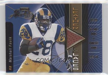 2000 Playoff Absolute - Leather & Laces - Ball #MF28-A - Marshall Faulk /175