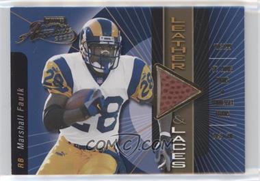 2000 Playoff Absolute - Leather & Laces - Ball #MF28-A - Marshall Faulk /175