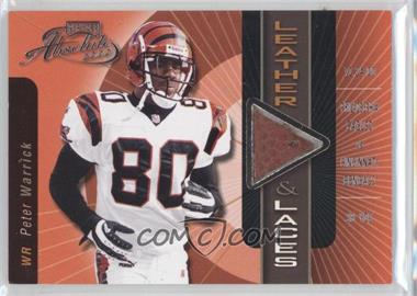 2000 Playoff Absolute - Leather & Laces - Ball #PW80 - Peter Warrick /350