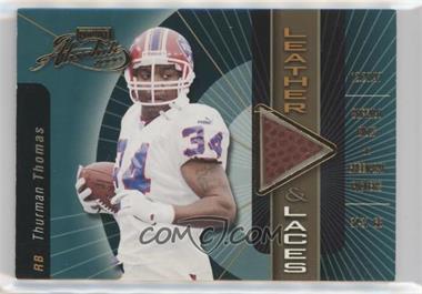 2000 Playoff Absolute - Leather & Laces - Ball #TT34 - Thurman Thomas /350