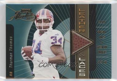 2000 Playoff Absolute - Leather & Laces - Ball #TT34 - Thurman Thomas /350