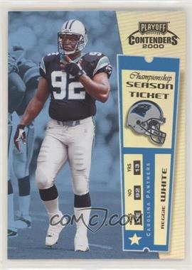 2000 Playoff Contenders - [Base] - Championship Ticket Missing Serial Number #14 - Reggie White