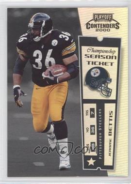 2000 Playoff Contenders - [Base] - Championship Ticket Missing Serial Number #69 - Jerome Bettis