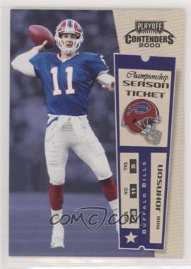 2000 Playoff Contenders - [Base] - Championship Ticket #12 - Rob Johnson /100