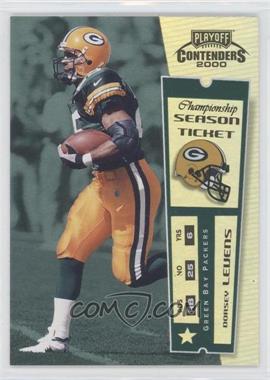 2000 Playoff Contenders - [Base] - Championship Ticket #39 - Dorsey Levens /100