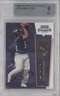 2000 Playoff Contenders - [Base] #106 - Rookie Ticket - Jamal Lewis [BGS 9 MINT]