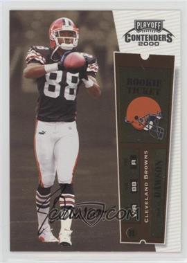 2000 Playoff Contenders - [Base] #130 - Rookie Ticket - JaJuan Dawson