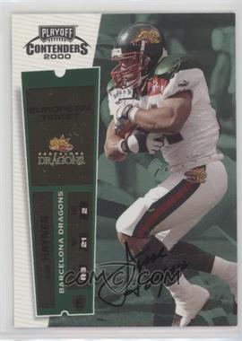 2000 Playoff Contenders - [Base] #183 - European Ticket - Jesse Haynes