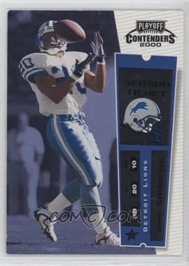 2000 Playoff Contenders - [Base] #36 - Barry Sanders [EX to NM]