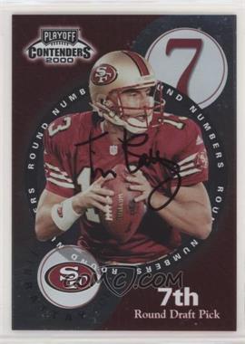 2000 Playoff Contenders - Round Numbers Autographs #RN12 - Tim Rattay, Joe Hamilton
