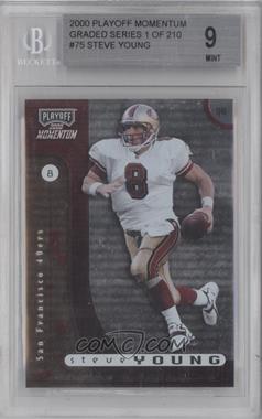 2000 Playoff Momentum - [Base] #75 - Steve Young [BGS 9 MINT]